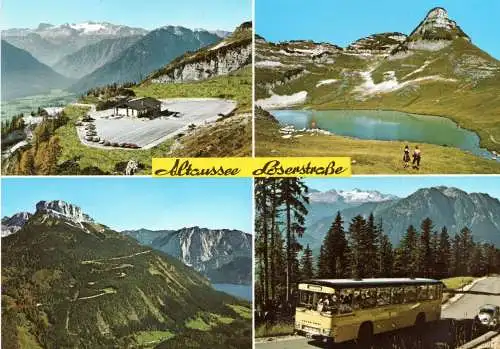 [Echtfotokarte farbig] Altaussee -Loserstraße. 
