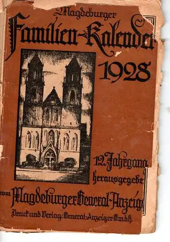 Magdeburger Familienkalender 1923. 