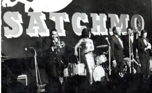 Rare Original Photo – Louis Armstrong All Stars Live in East Germany (GDR), 1965