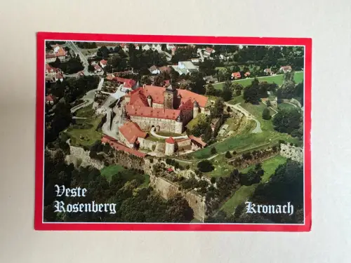 AK Veste Rosenberg, Kronach (Bayern) – Luftaufnahme, unbeschrieben