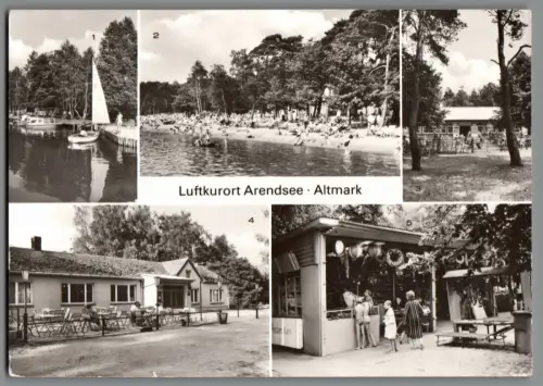 AK Foto Luftkurort Arendsee Altmark Strand DDR 1980 (B2273)