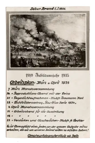 Foto AK Selb 1910 Jubiläumsjahr 1935 Amateurfotografenklub (B2087)