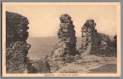 AK Mousson Ruines du Château Frankreich ungelaufen (AK003)