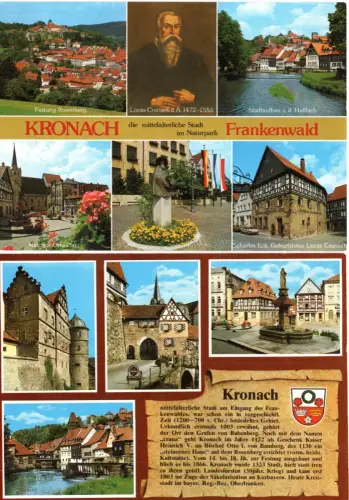 Kronach Frankenwald - - 2 Ansichtskarten AK - ungelaufen