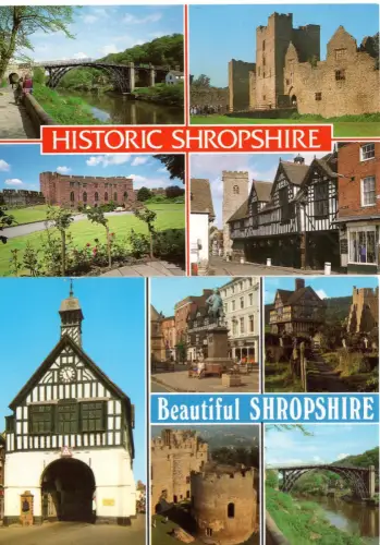 Shropshire - 2 Ansichtskarten AK - ungelaufen