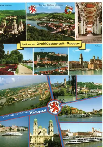 Passau - 2 Ansichtskarten AK - ungelaufen