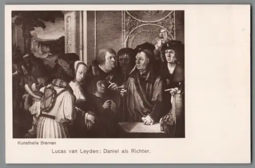 AK Kunsthalle Bremen Lucas van Leyden Daniel als Richter K1058