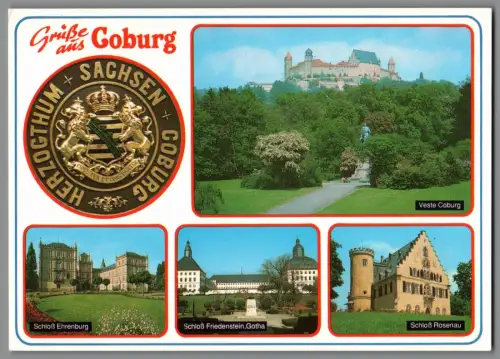AK Grüße aus Coburg Veste Coburg Schlösser Mehrbildkarte K1062