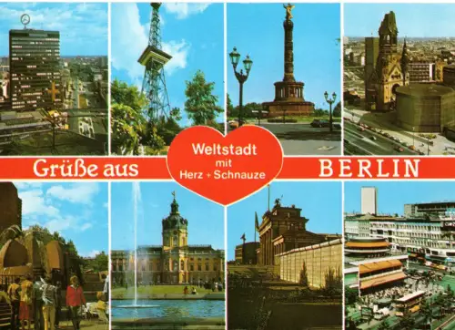 AK Berlin / Weltstadt mit Herz + Schnauze / Grüße aus Berlin / ungelaufen