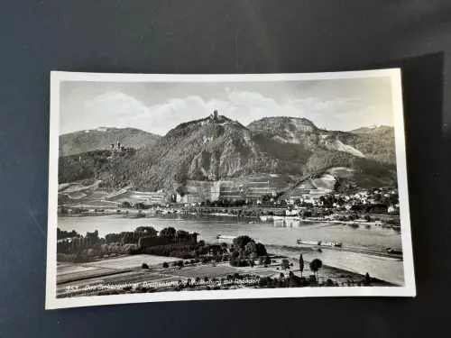 AK Foto Siebengebirge – Drachenfels & Wolkenburg mit Rhöndorf – (B1 215)