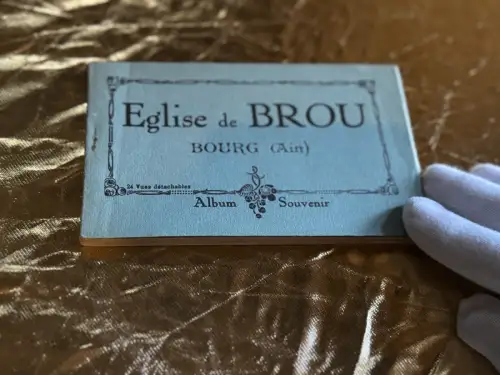 Antikes Postkartenheft – Église de Brou – 24 originale Karten – Bourg-en-Bresse
