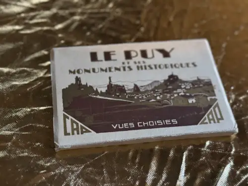 Antikes Postkartenleporello – Le Puy-en-Velay – 20 historische Ansichten – 1930