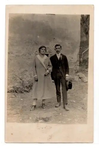 Foto AK elegantes Paar evtl Hochzeit Südeuropa Italien? (B2228)