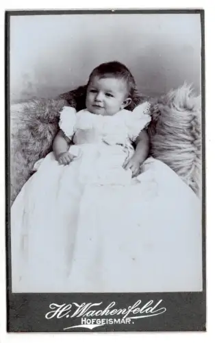 CDV Foto Baby „Fritzchen“ 8 Monate 1906 Atelier Wachenfeld - Hofgeismar (C2 005)