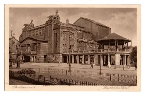 AK-Foto Dortmund Stadttheater historische Ansicht Architektur ungelaufen (B1 117