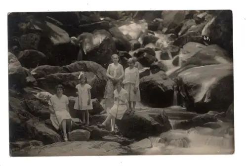 Steinerne Renne Harz Wernigerode Pfingsten 1931 Foto Wasserfall Wanderung Rare