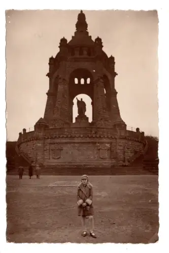 Foto AK 1920er – Kaiser Wilhelm Denkmal Porta Westfalica – Privatfoto (B1 083)