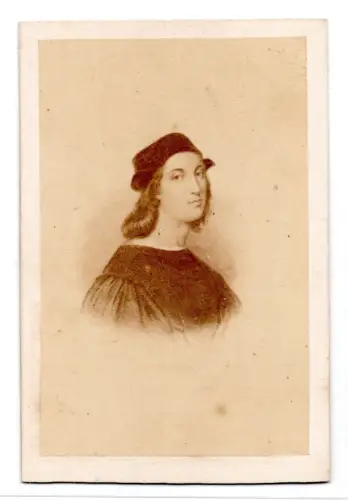 CDV Foto Maler Raffael Raphael Portrait 1870er Albumin Kunst (C2124)