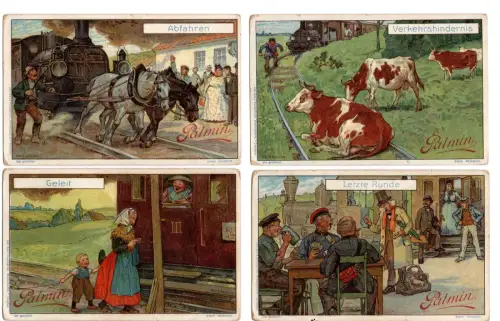 Palmin Sammelbilder Serie 54 komplett – Kleinbahn Idyllen - Eisenbahn (B1 259)