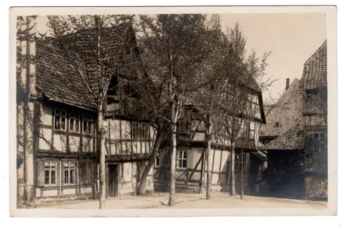 Foto AK von Willi Kasig Harz Wernigerode Fachwerkhäuser ca. 1930 (B1 076)