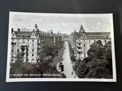AK Foto – Frankfurt a. M., Kaiserstraße – Blick zum Bahnhof – 937 - (B1 168)