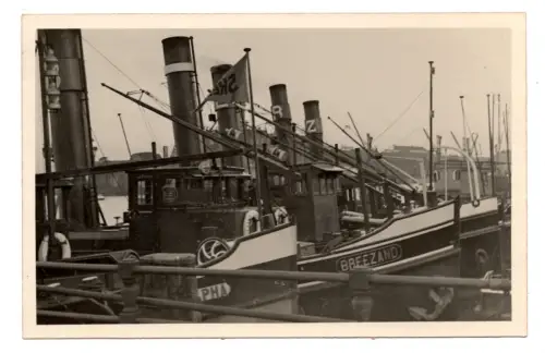 Foto AK Dampfschlepper BREEZAND Rotterdam Niederlande ca. 1930 (B1 094)