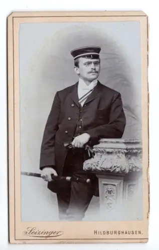 CdV Student Burschenschaft ca. 1890 – Seizinger Hildburghausen Studentika Foto