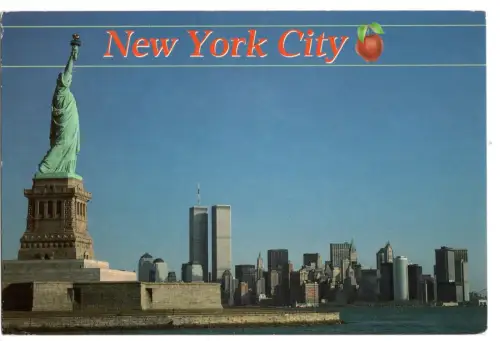 AK New York City 1994 – World Trade Center (WTC) & Freiheitsstatue - (B1 107)