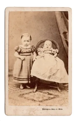 Frühe CdV Kinder 1860er – Geschwister Kunze - Berlin, Stettin, Magdeburg C1 033