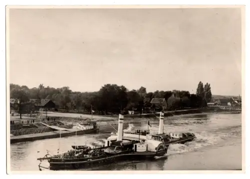Fotografie Raddampfer „Oberpräsident Nasse“ Rhein ca. 1899 -  in Rosslau gebaut