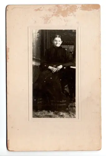 2x Original Kabinettfoto / Portrait – Mann & Frau – ca. 1900–1920 / C