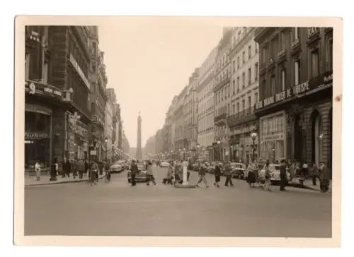 Vintage Foto Paris Place de la Concorde Obelisk 1950er (F1 45)