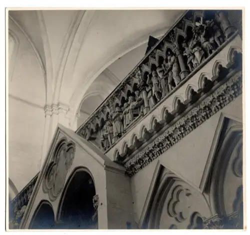 Fotografie Georg Fiedler Naumburger Dom Westchor 1930 Silbergelantine
