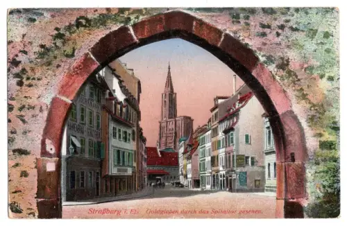 AK Straßburg Elsass Spitaltor Feldpost Artillerie Regt. 51  - 1915 (B2165)