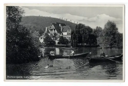 AK Hohbergsee Lahr Baden Boote Hotel Restaurant ungelaufen (B2244)