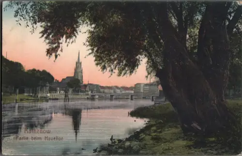 AK Rathenow Partie beim Haveltor ungelaufen (B2263)