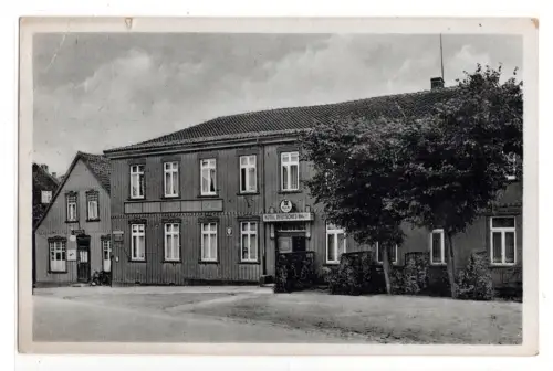 AK Burgdorf Hannover Hotel Deutsches Haus Borsum gelaufen 1930er B2044