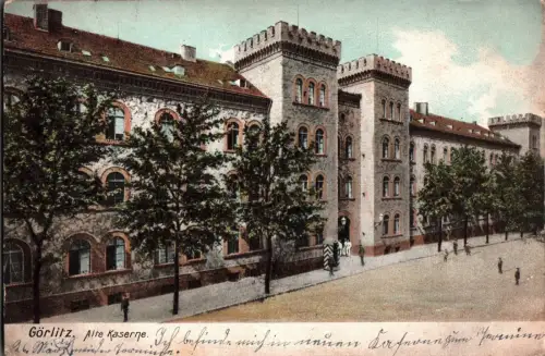 AK Görlitz Alte Kaserne Katholisch Hennersdorf Stempel Feldpost (B2267)