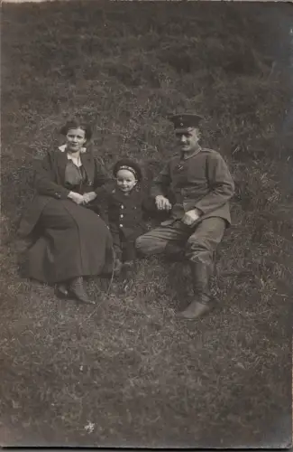 Foto AK Soldat Familie IR 26 Magdeburg Ersatz Bataillon Feldpost 1917 (M1191)