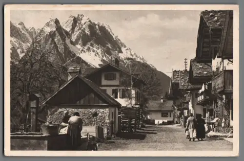 AK Garmisch-Partenkirchen Frühlingstraße Waxensteine Zugspitze (F1107)