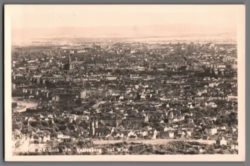 AK Wien Kahlenberg Echtfoto Österreich um 1950 Sonderstempel (B2271)