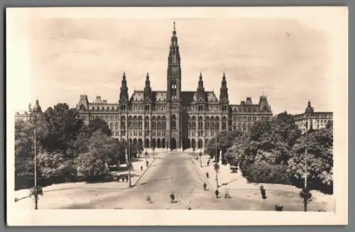 AK Wien – Rathaus mit Kahlenberg Sonderstempel (M1053)