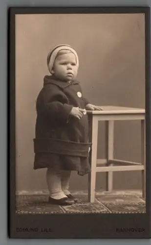 CDV Foto Mädchen Erika Peters  Kriegsweihnachten 1914 Hannover um 1910 C2174