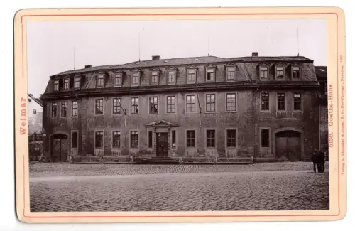 Fotografie Verlag v. Römmler & Jonas, Dresden, Ansicht Weimar, Goethe-Haus (75)