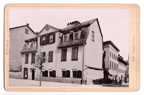 Fotografie Weimar Schiller Wohnhaus Friedrich Schiller 1892 Römmler & Jonas (78)