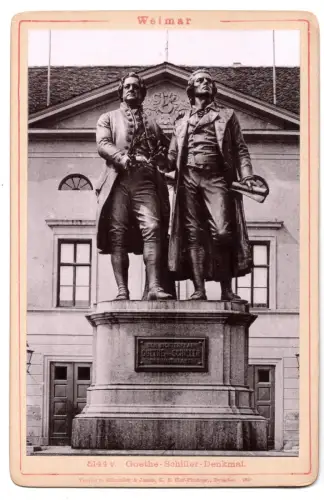 Fotografie Weimar Goethe Schiller Denkmal Römmler & Jonas 1893 (79)