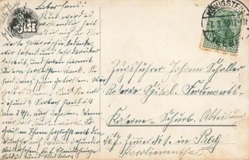 AK 1.WK Herzog Albrecht von Württemberg Portrait 1916 gelaufen Patriotika