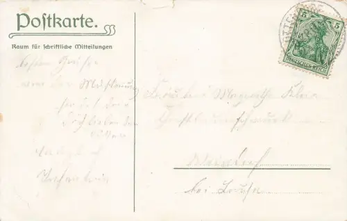 AK Musterung Friedrich August III. Portrait Grenadier Ulan Sachsen gelaufen 1908