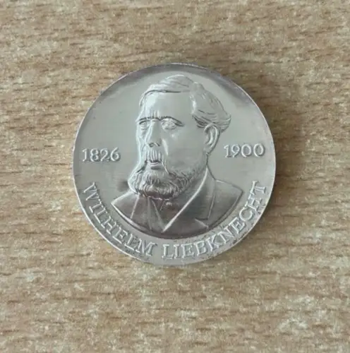 DDR 20 Mark 1976 Wilhelm Liebknecht Silber stgl.