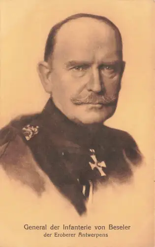 AK 1.WK Portrait von Beseler General Infanterie ungelaufen Patriotika Postkarte